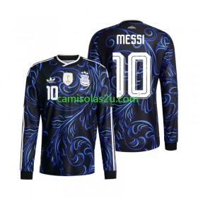 Camisolas de futebol Argentina Lionel Messi 10 Equipamento Alternativa World Cup 2026 Manga Comprida
